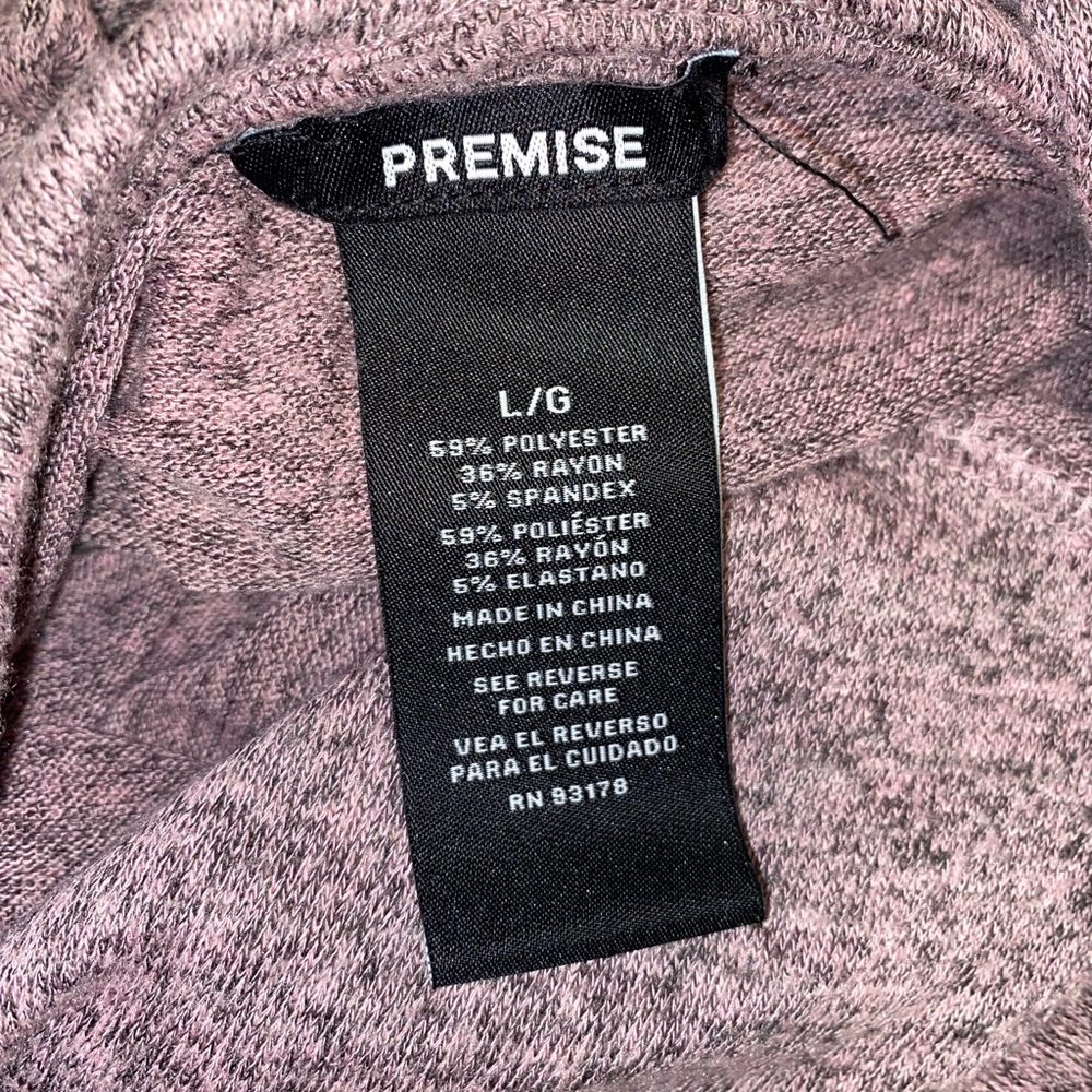 Premise Purple Long Sleeve Hoodie Top - Picture 7 of 7